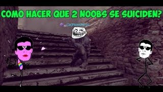 ¿Cómo hacer que 2 NOOBS se suiciden? Trolltugas Ninja/Ja_PikA_STyLe