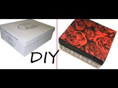 DIY: Storage Box | Recycle Your Shoebox (TimeLapse) - YouTube