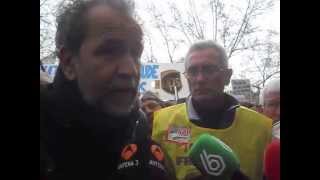 Declaración d Willy Toledo a Antena3 n Plz.Castilla n Defensa d lxs Detenidxs n Marchas22M 24/03/14