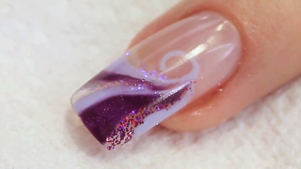 ... and UV Gel Swirl Nail Design Tutorial Video by Naio Nails - YouTube