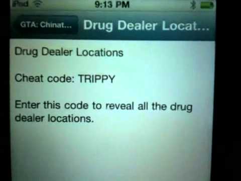 Gta chinatown wars all cheats on IPod - YouTube