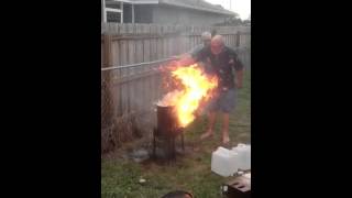 Fried turkey fire