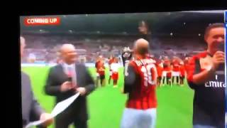 Paolo Di Canio  getting booed by Newcastle  (Steve Harper's Newcastle testimonial)