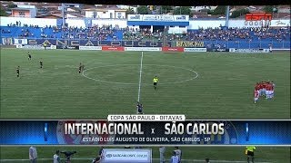 Gols - Internacional 2 x 1 São Carlos - Copa SP Futebol Júnior 2014 - 17/01/2014