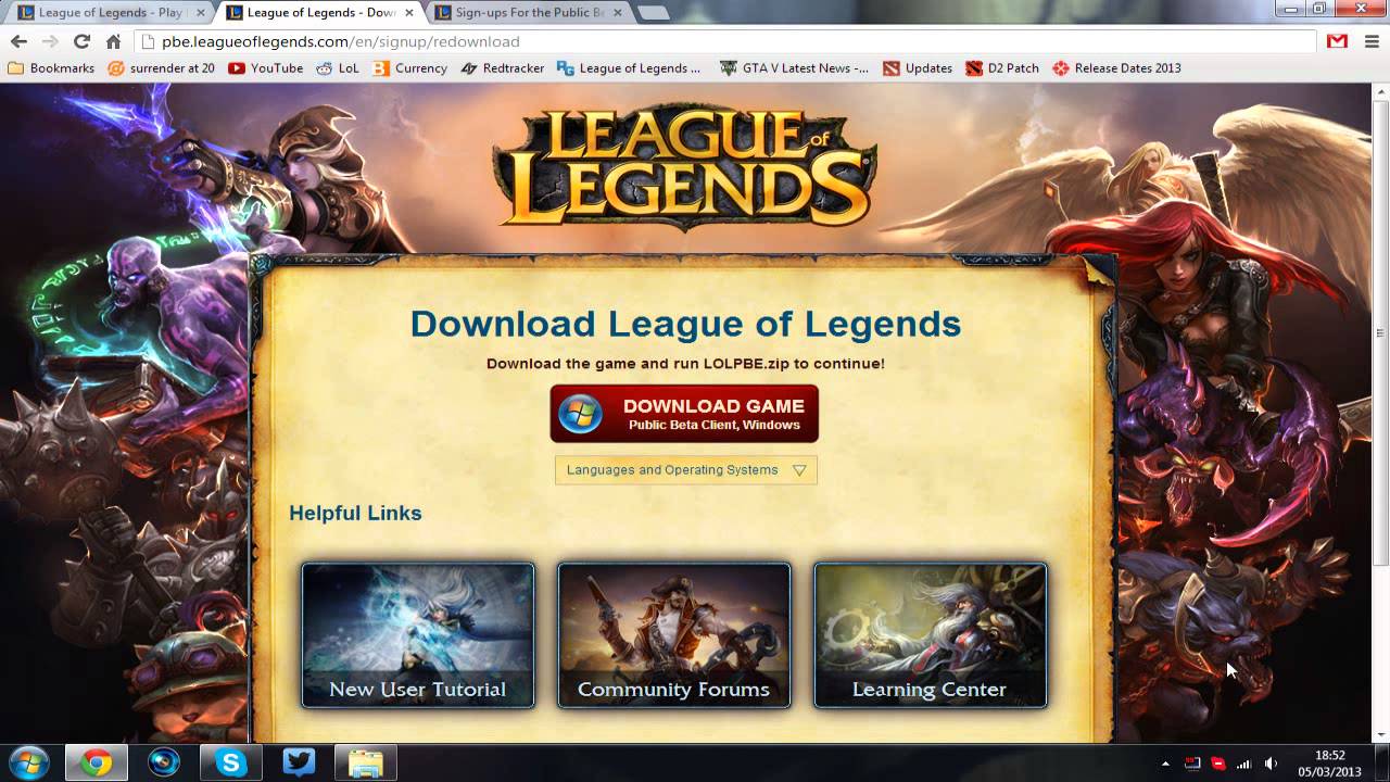 lol pbe download link