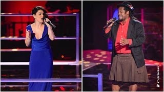 Lionel Cole Vs Sabrina Batshon: Beauty And The Beast | The Voice Australia 2014