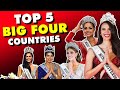 [TOP 5] COUNTRIES in BIG FOUR beauty pageants | 2019 (M.U, M.W, M.I, M.E)