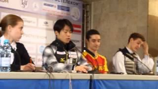 Men's press conference after FS, Machida