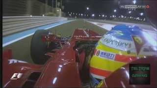 Adelantamiento de Alonso a Vergne - GP de Abu Dabi 2013 F1