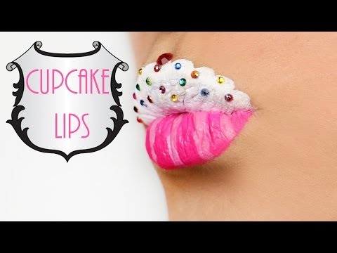 'Cupcake / Muffin Lip Art Makeup Tutorial' on ViewPure