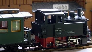 Harzbahn, Brockenbahn und Selketalbahn als Spur G Modelleisenbahn in der Modellbahn Wiehe