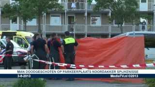 Man doodgeschoten op parkeerterrein Noordakker Spijkenisse