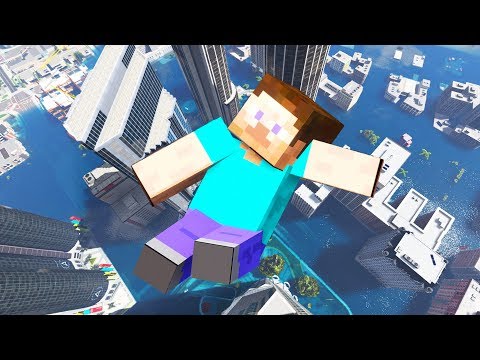 Steve from Minecraft in GTA 5 Water Ragdolls Jump/Fails #36 (Euphoria physics Funny | Moments)