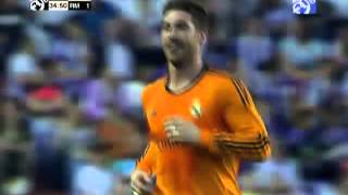 Sergio Ramos' amazing free-kick goal against Valladolid 07/05/2014