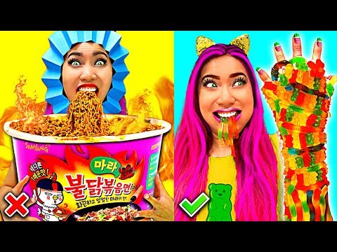 Weird Fun Hilarious Food Hacks You Should Try!!! (CC Available)