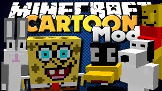 Minecraft Mod - Cartoon Mod - New Mobs, Items and Weapons