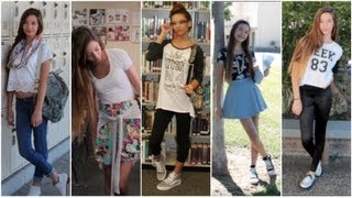 5 Back to School Outfit Ideas + GIVEAWAY! ♡