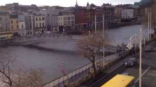 River Liffey High Tide - 3rd Jan 2014 - Boardwalk submerged!