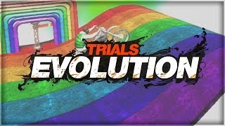 Trials Evolution | Skiing & Rainbow Road (Trials Funny Moments)