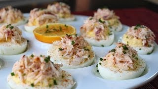 Crab Stuffed Deviled Eggs - Deviled Eggs with Crab Recipe