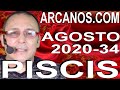 Video Horóscopo Semanal PISCIS  del 16 al 22 Agosto 2020 (Semana 2020-34) (Lectura del Tarot)