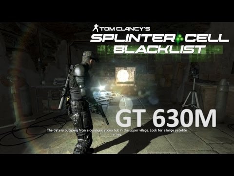 Splinter Cell Blacklist gameplay Nvidia Geforce GT 630M