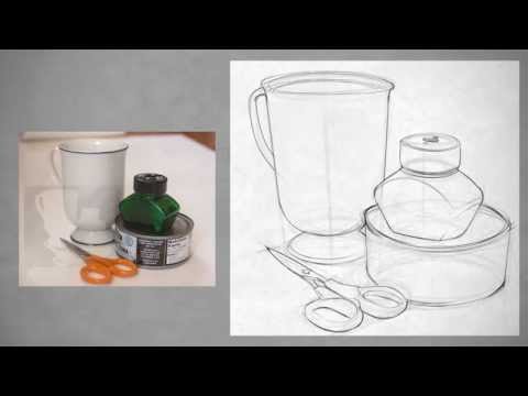 Drawing Shape - Simple Still Life - YouTube