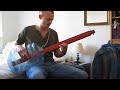 Black Sabbath - Ironman on home made bottle bass guitar