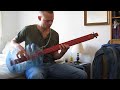Black Sabbath - Ironman on home made bottle bass guitar