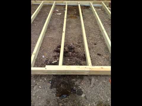 How to DIY build a backyard shed base DO it yourself ...
