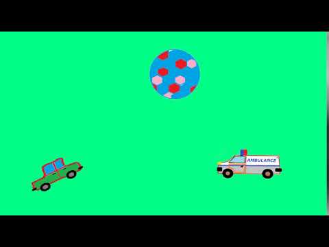Funny cars play volleyball with ball for kids (NO MUSIC)