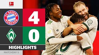 4 Goals, 3 Milestones! | FC BAYERN — WERDER BREMEN | Highlights | Matchday 5 – Bundesliga 2025/26