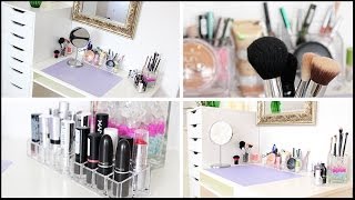 NEUER SCHMINKTISCH! Make-up Aufbewahrung & Sammlung