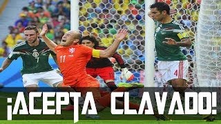 Arjen Robben Acepta Clavado | FIFA No Lo Castigara | Mexico vs Holanda