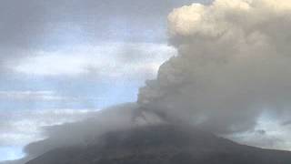 Volcán Popocatépetl 6 de julio 2013 Espectácular... entre 7:30 y 7:44am