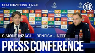 SIMONE INZAGHI AND CARLOS AUGUSTO | PRESS CONFERENCE PRE BENFICA-INTER | #UCL  23/24 🎙️⚫🔵??