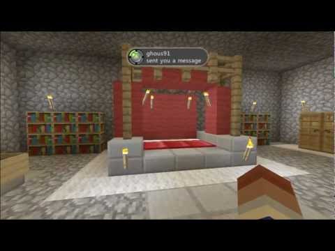 How To Build A Master Bedroom, Part 1 - Minecraft Xbox 360 Edition