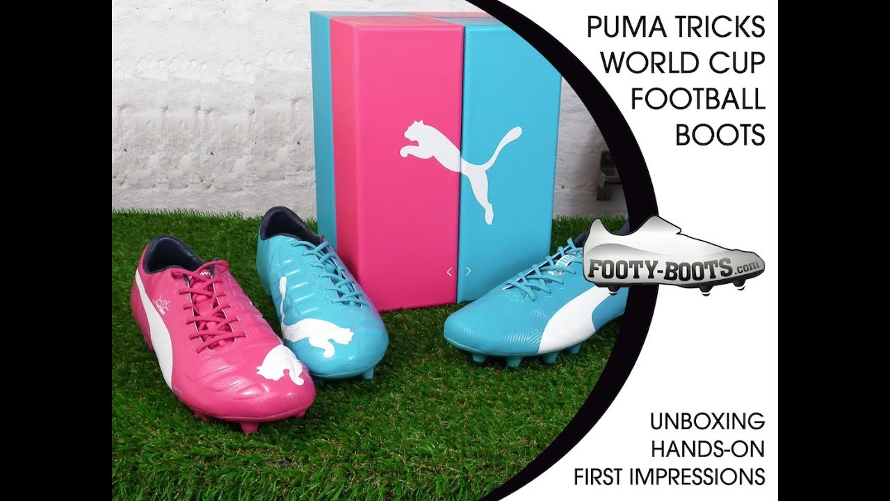 PUMA Tricks World Cup Football Boots   Unboxing the evoSPEED    football boot unboxing