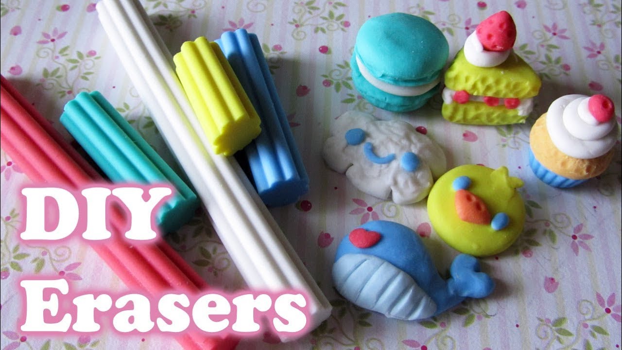 Make Your Own Erasers with Eraser Clay! (5+ different shapes) YouTube
