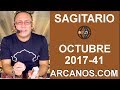 Video Horscopo Semanal SAGITARIO  del 8 al 14 Octubre 2017 (Semana 2017-41) (Lectura del Tarot)