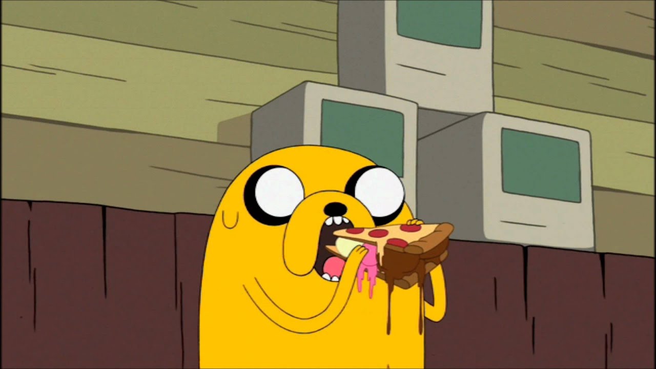 Jake the Dog can't bring himself to eat ice cream pizza - YouTube