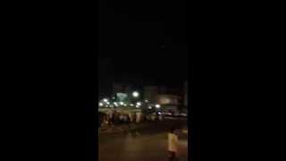 9 08 2013 Tripoli, occupied Libya, clashes in Omar Mukhtar street
