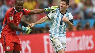 Arquero de Nigeria Bromea sobre Messi, Imperdible