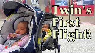 Twin's First Flight! - May 30, 2014 - itsJudysLife Daily Vlog