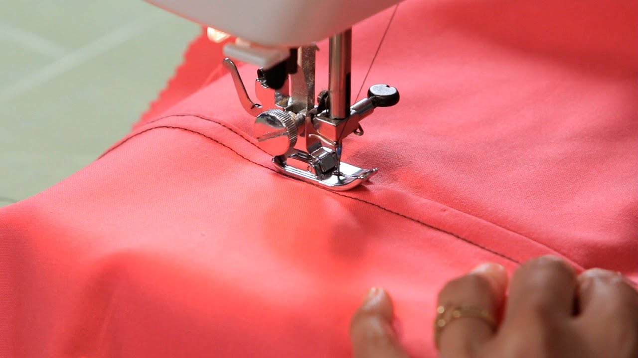 How to Sew a Flat Felled Seam | Sewing Machine - YouTube