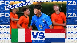 Highlights: Italia-Paesi Bassi 2-1 - Under 16 (11 ottobre 2022)