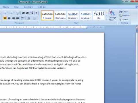 microsoft word heading styles download