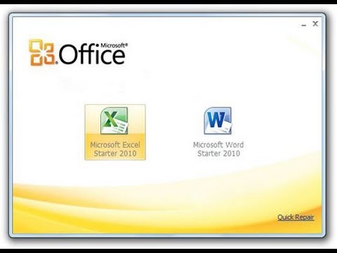 FREE - Get Microsoft Office starter Edition 2010 for Windows Vista, 7 ...