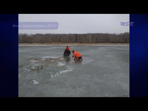 Пожилого рыбака достали из-подо льда спасатели в Бердске