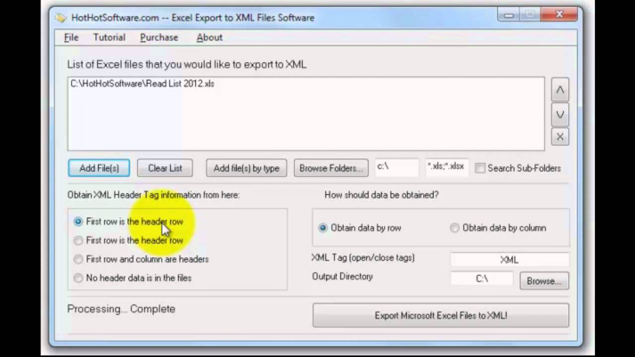 How to Excel Export to XML Files YouTube